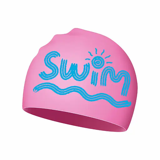Дитяча Шапочка для плавання 6-12 років Renvo Junia JR Рожевий OSFM (1SC510-05) - фото 6