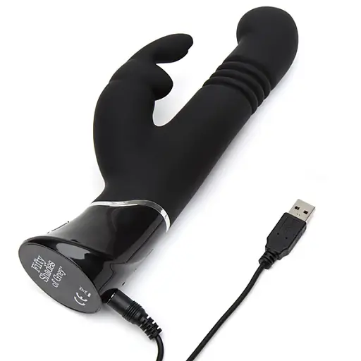 Вибратор-кролик Fifty Shades Of Grey Greedy Girl Thrusting G-Spot 22.8 см черный - фото 7