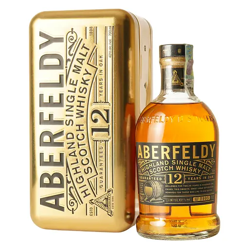 Віскі Aberfeldy Gold Bar 12 yo 40% 0.7 л в подарунковій коробці - фото 1