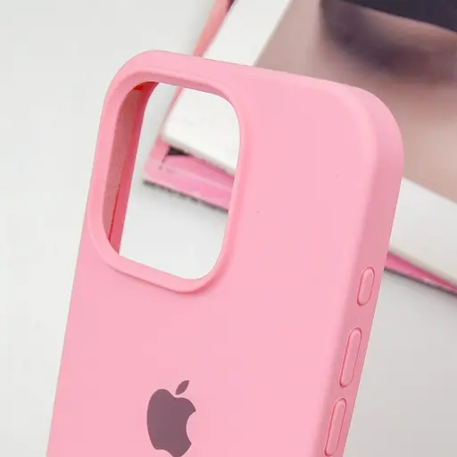 Чохол Silicone Case Full Protective (AA) для Apple iPhone 16 Pro (6.3) Рожевий / Pink - фото 5