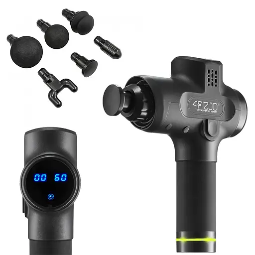 Ручной перкуссионный массажер 4FIZJO Massage Gun PRO+ 250 Вт массажный пистолет (P-5907739311139) - фото 1