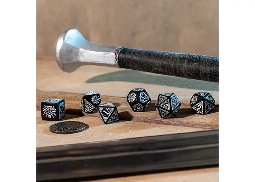 Набір кубиків The Witcher Dice Set. Geralt - The Silver Sword , 7 шт. (SWGE04) - фото 4
