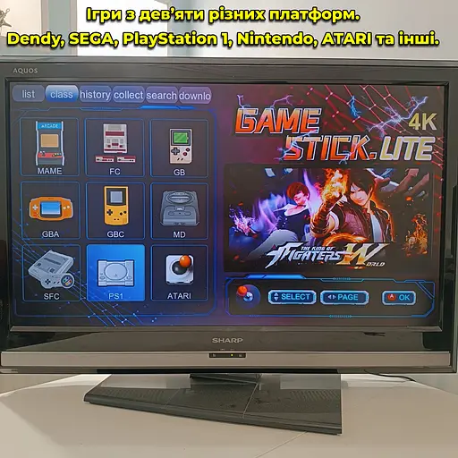 Игровая приставка Game Stick Pro HDMI 20000 игр. Ретро консоль. 2 геймпада. NES, PlayStation. Память 64 гб. - фото 4