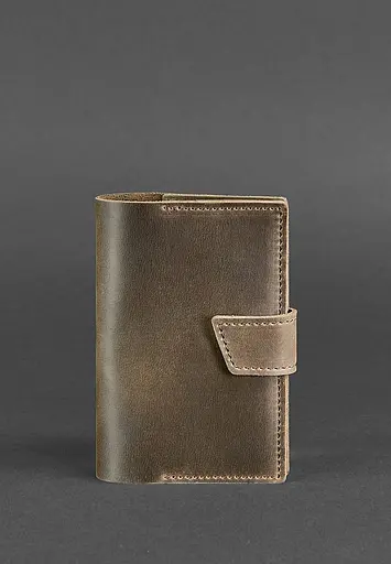 Шкіряна обкладинка для паспорта 4.0 темно-коричнева - фото 2