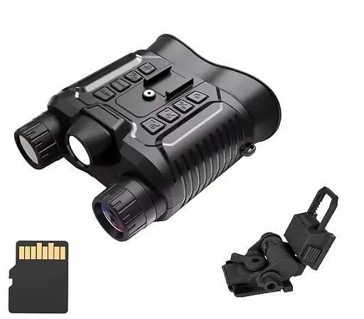 Цифровой бинокль ночного видения NV8161 (до 400м в темноте) 1080P HD 8X с креплением FMA L4G24 и картой 64Гб