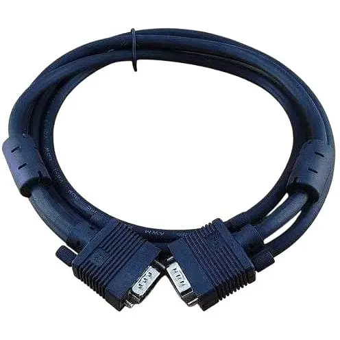 Кабель Gresso Vga 2 м модель V4003 male to male тато-тато 2 ферити чорний пакет