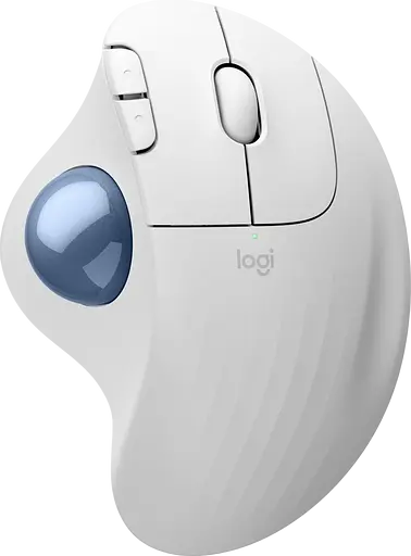 Миша бездротова Logitech Ergo M575S Off-White + Blue Ball (910-007030)