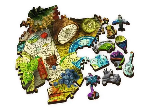 Пазл Trefl деревянный фигурный Цветные коктейли 500+1 эл. (20154) - фото 3