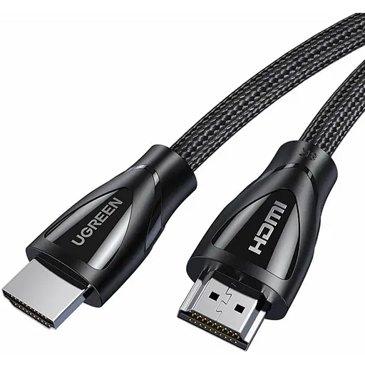 Кабель Ugreen HDMI M - M 3.0 м V2.1 With Braid 8K 60Hz/4K 120Hz HD140 Чорний