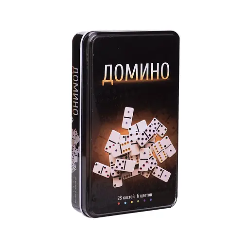 Настольная игра Johnshen Sports Домино (в металлической коробке) (IG-3974) - фото 3