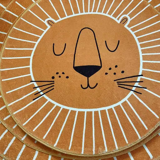 INS Nordic дитячий ігровий килимок для дітей круглий килим лев Ігровий килимок - фото 6