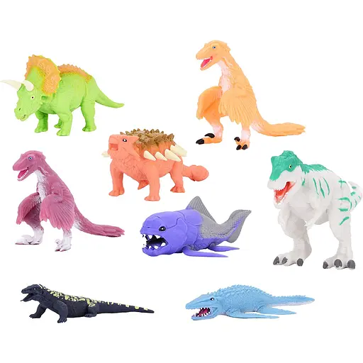 Стретч-іграшка у вигляді тварини #sbabam Ера динозаврів дисплей 8 шт. (23/CN25-CDU) - фото 2