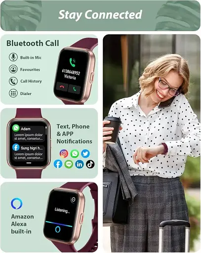 Розумний годинник Tensky з вбудованою Alexa - фото 2