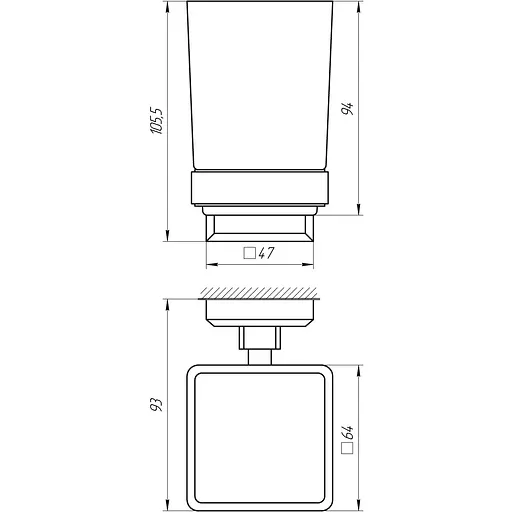 Стакан TOPAZ TКВ 9921A - фото 2
