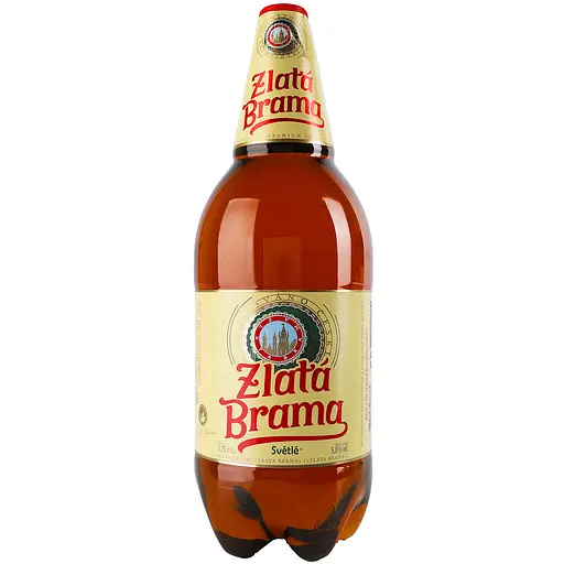 Уцінка. Пиво Zlata Brama світле 5% 1.75 л - фото 1
