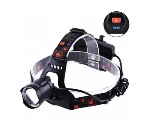 Налобний ліхтар Police BL-XQ-218-HP50 з діодом HP50 3×18650 та індикацією заряду - фото 2