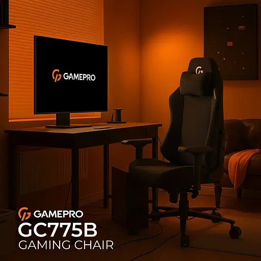 Геймерское кресло GamePro GC775B Fabric Black [148905] - фото 9