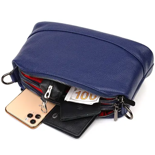 Сумка кожаная женская Vintage 27х12х9.5 см sum0022737 - фото 6