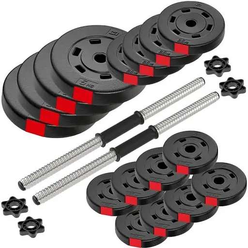 Гантелі композитні Hop-Sport 2х20кг PRO з рукавичками (2 пари) - фото 6