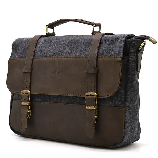 Кожаная мужская сумка TARWA 36х27х10 см sum0026086 - фото 1