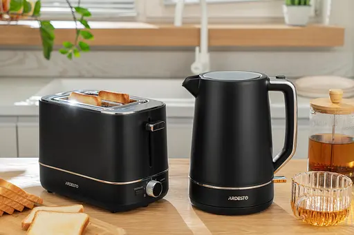 Ardesto Электрочайник 1.7л, Otter, пластик, черный матовый - фото 7