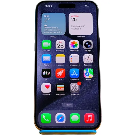 Смартфон Apple iPhone 15 Pro Max 256GB Blue Titanium (MU7A3) Б/В [159063] - фото 1