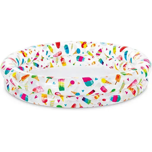 Дитячий надувний басейн "Морозиво" Intex 59421-2, 122 х 25 см 105 л - фото 1