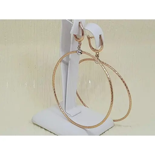 Золотые серьги Favoritum с алмазной гранью. 210171 - фото 2