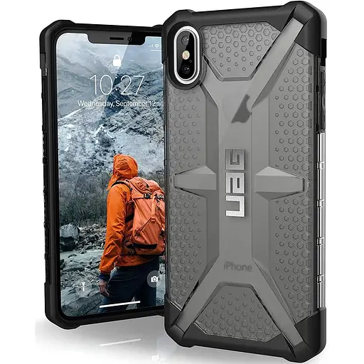 Оригинальный противоударный чехол UAG Plasma Original (111103113131) для iPhone XS Max (6.5") Ash - фото 8