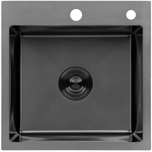 Кухонная мойка Kroner KRP Schwarze - 4545HM PVD (3.0/1.0 мм) (CV033856) - фото 1