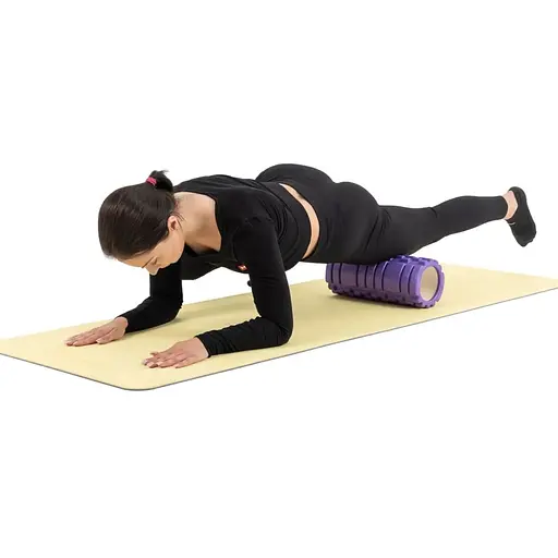 Роллер массажер (валик, ролик) Hop-Sport EVA 33см HS-A033YG фиолетовый - фото 6