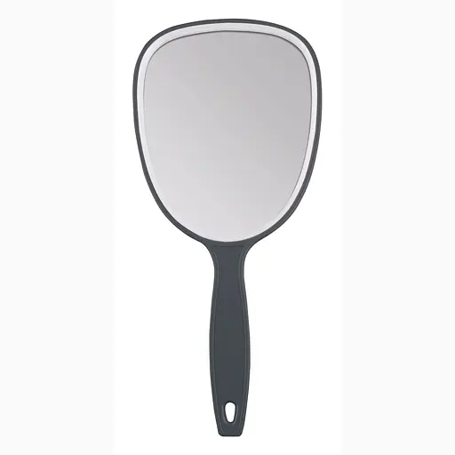 Дзеркало з ручкою Titania 28х13 см сірий (1530 L сірий)