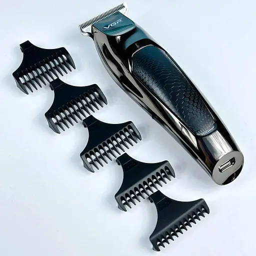 Тример для бороди VGR VOYAGER PROFESSIONAL TRIMMER универсальний тример для стрижки волосся, машинка для стрижки аккумуляторна, тример для гоління
 - фото 6