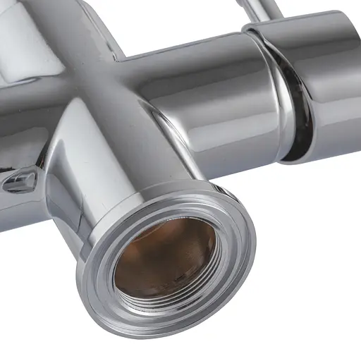 Смеситель для кухни на две воды с гибким изливом Koer KB-72025-01 KR5014 Хром - фото 3