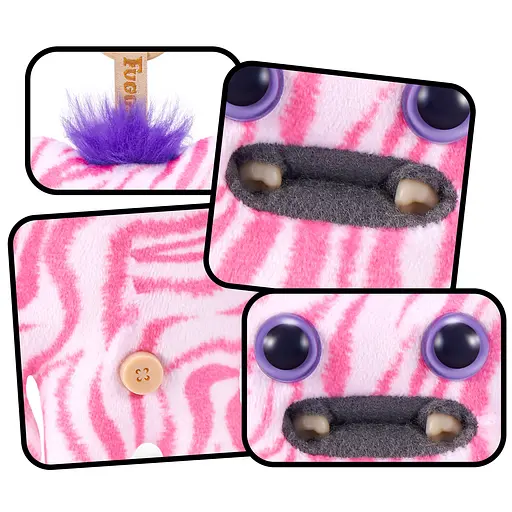 М'яка іграшка-брелок Fuggler Baby Pinkles Бебі Смугляшко 8 см (15759A) - фото 2