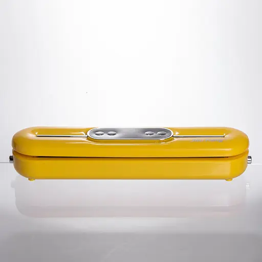 Вакууматор побутовий Yiwu для сухих і вологих продуктів 90 Вт вакуумний пакувальник Жовтий + 10 пакетів HP-11-15Y - фото 7