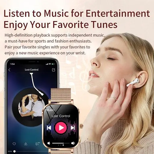 Годинник розумний наручний Smart Miami (Золотисті) - фото 8