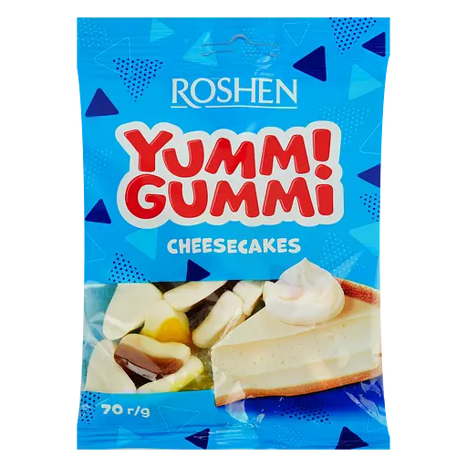 Желейні цукерки Roshen Yummi Gummi Cheesecakes 70 г
