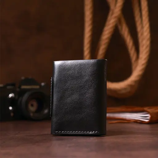 Женское кожаное портмоне Grande Pelle 10х8х2 см acs0024512 - фото 7