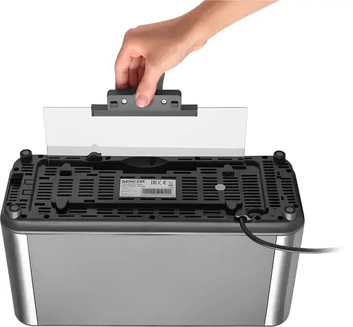 Тостер Sencor 1200 Вт підігрів розморожування з віконцем нерж. сталь сіро-чорний - фото 10