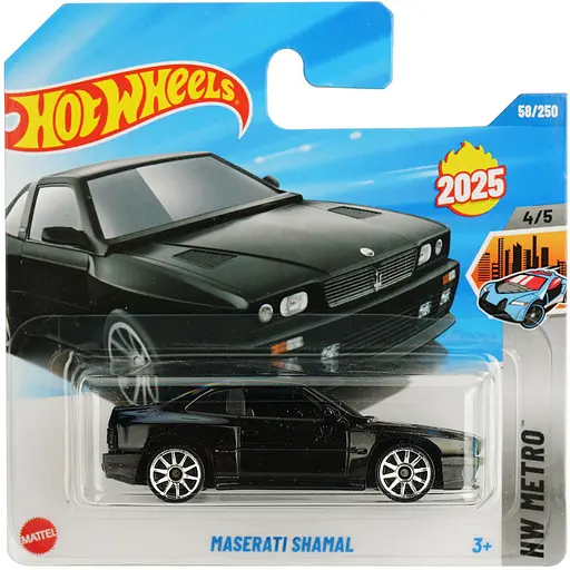 Базовая машинка Hot Wheels HW Metro Maserti Shamal черная (5785) HYX76-N521        