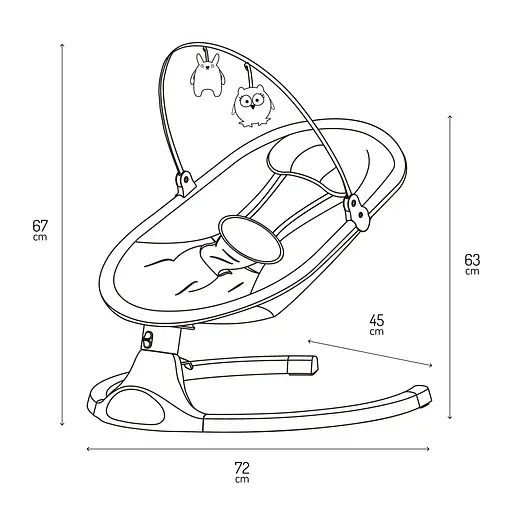 Крісло-гойдалка MoMi Kenani Sand - фото 13