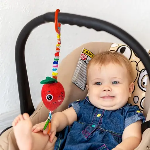 Брязкальце-підвіска з прорізувачем "Полуниця" МС 110604-18 - фото 3