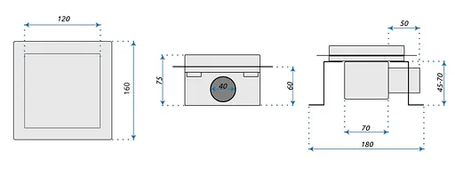 Трап для душа Rea Line 12x12 nickiel brushed REA-G6204 - фото 5