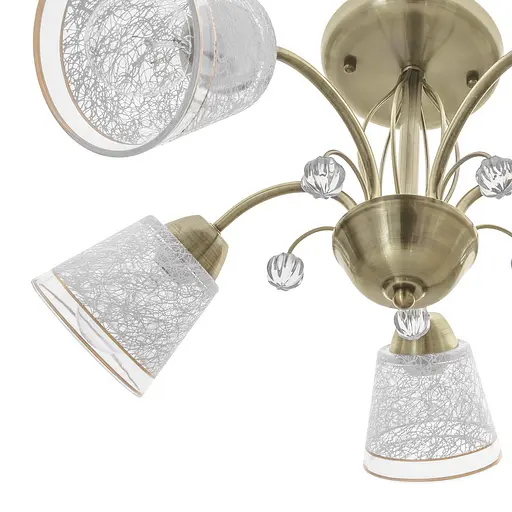 Люстра потолочная Brille в спальню E27 60W BZ (LK-637C/5) - фото 2