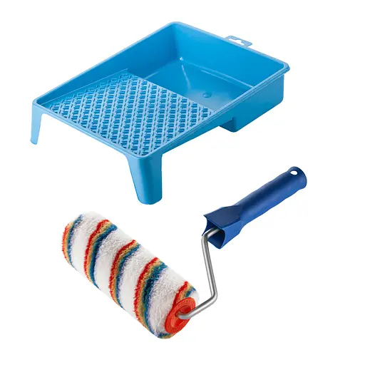 Валик "Елітаколор" 180х48 мм з ручкою та ванночка Polax (770-177) - фото 1