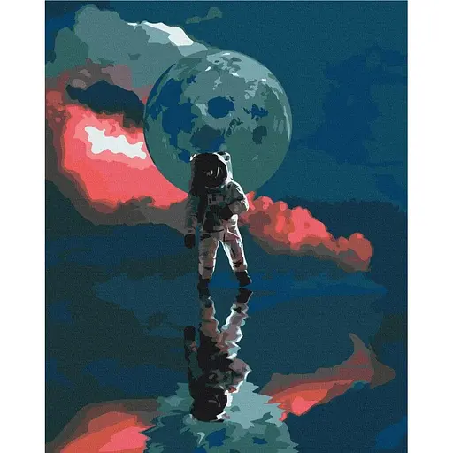 Картина по номерам на підрамнику Brushme День на місяці - фото 1