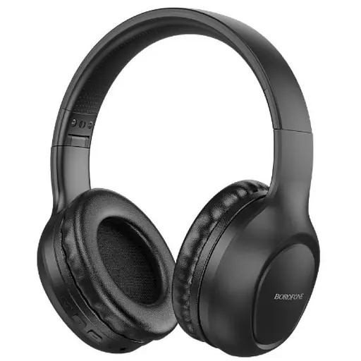 Наушники Borofone BO19 Musique BT headphones, BT5.3, ANC, AUX, 200mAh, 20h, black - фото 2