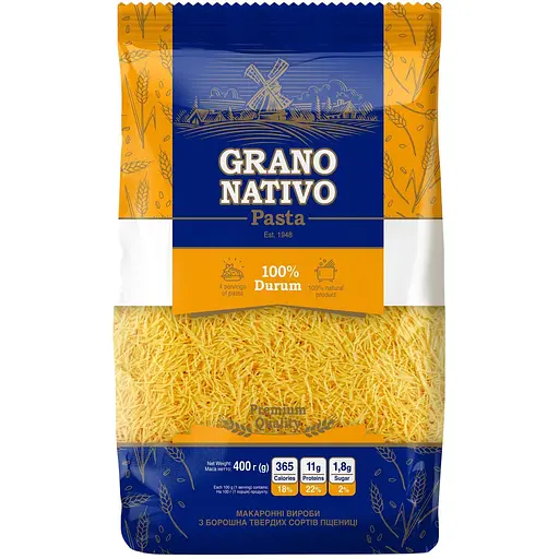 Макаронные изделия Grano Nativo Паутинка 400 г