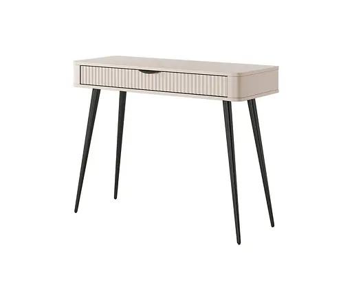 Стіл туалетний Perfect Home Ланте / Lante 1S/100 з 1 шухлядою і чорними ніжками Беж (PFH-091170) - фото 5